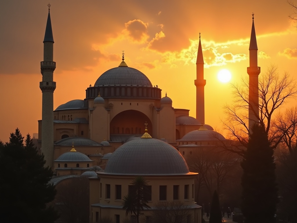 The interior of Hagia Sophia