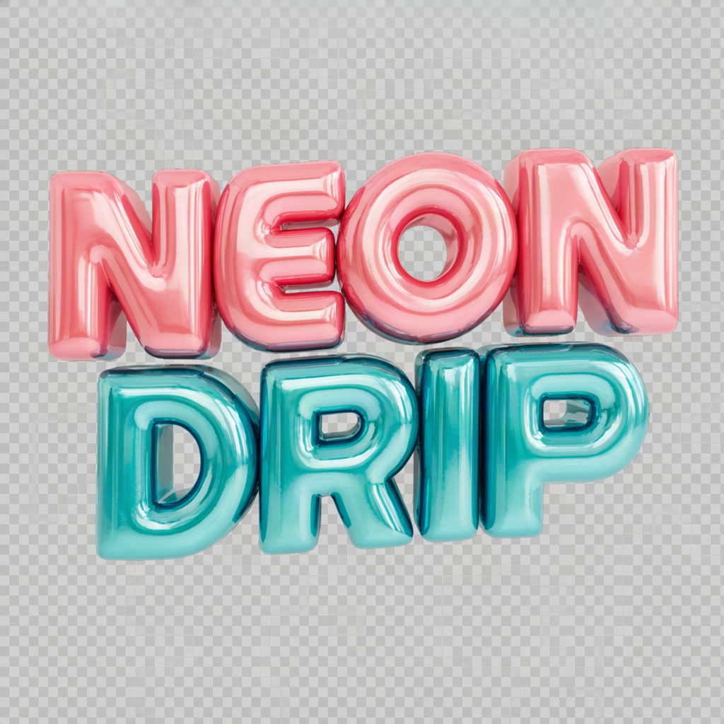NEON DRIP · Dimensional Type
