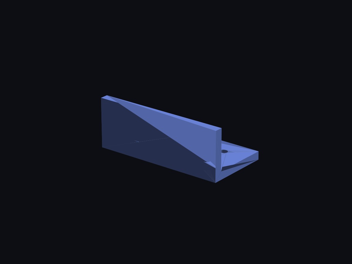 Idea → Printable Part — a rendered view of the shipped wall-bracket STL (watertight, manifold, slicer-ready)