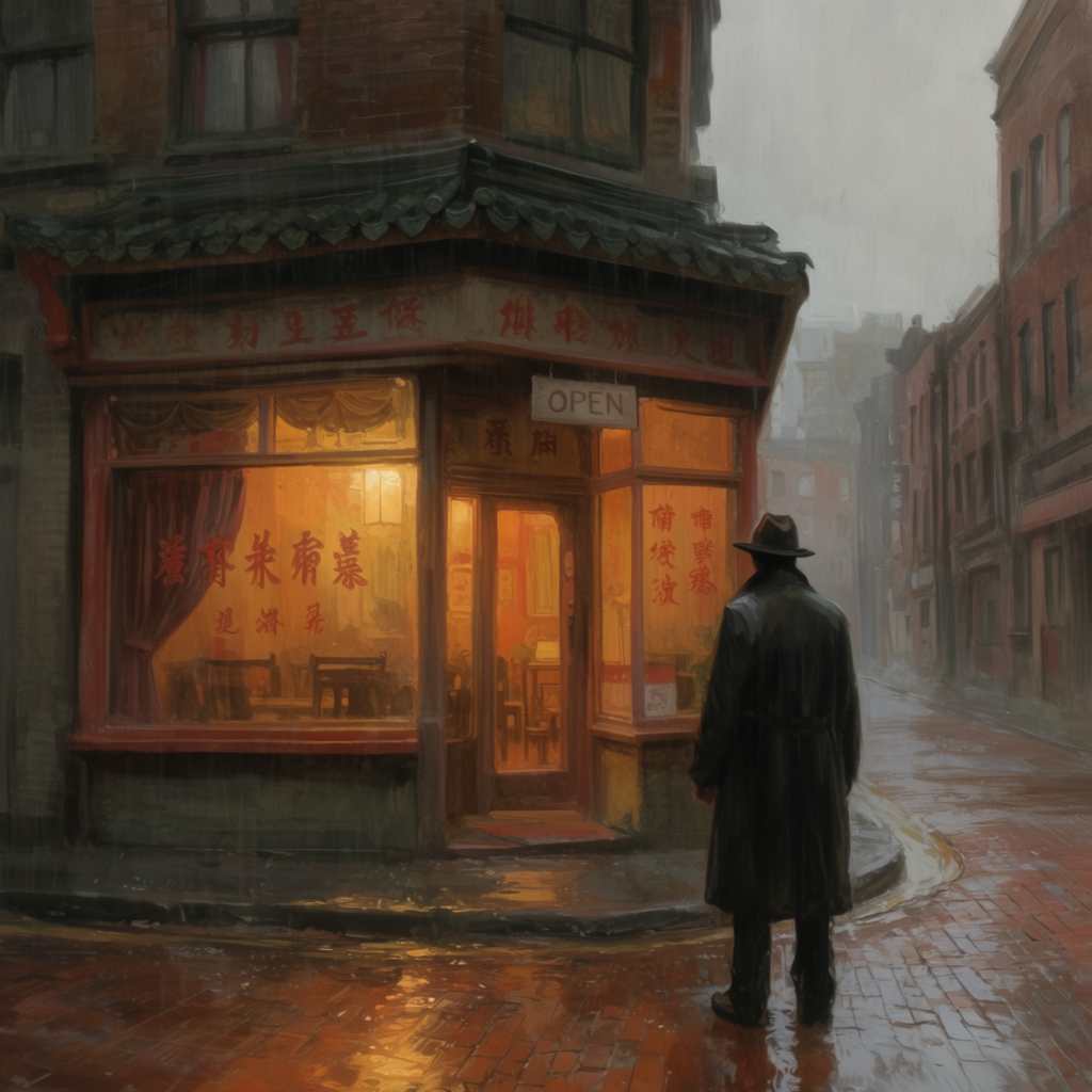 Scene 1 — exterior teahouse