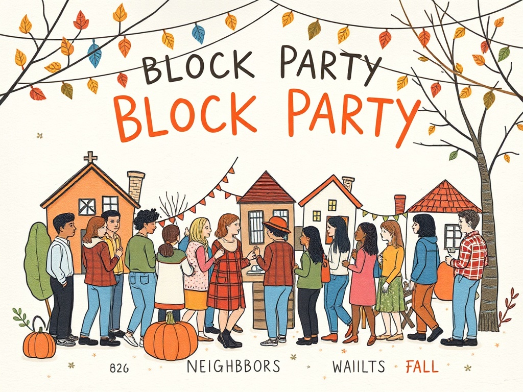Community event flyer aesthetic