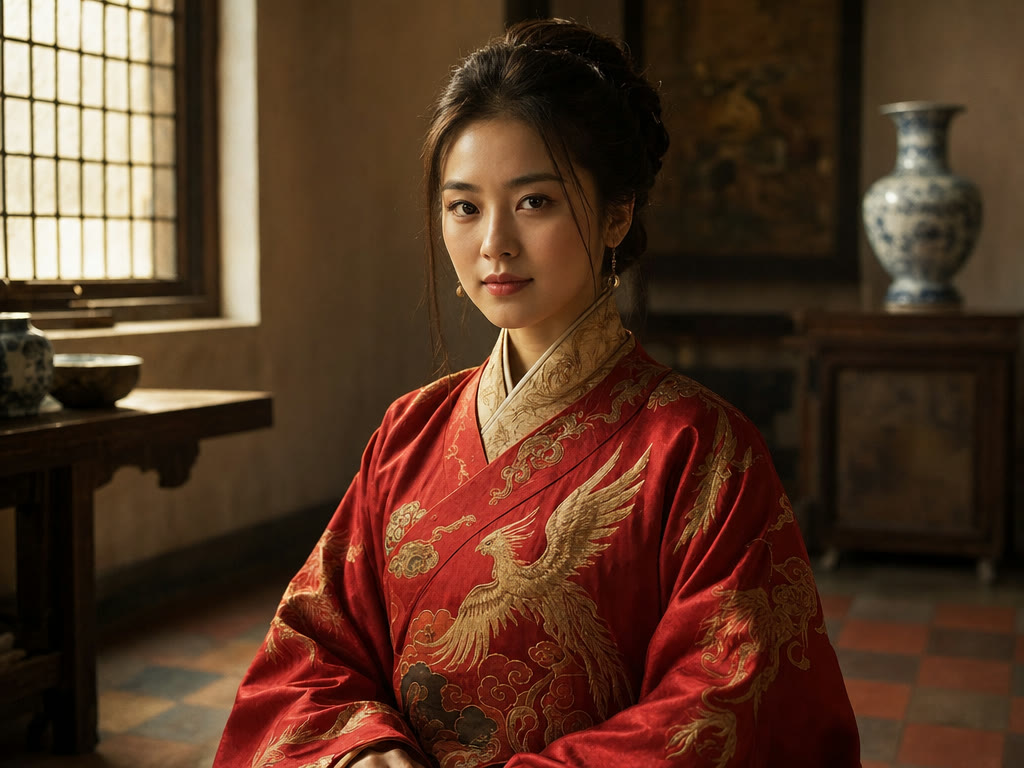 THE EMISSARY — Ming dynasty × Vermeer fusion portrait hero shot