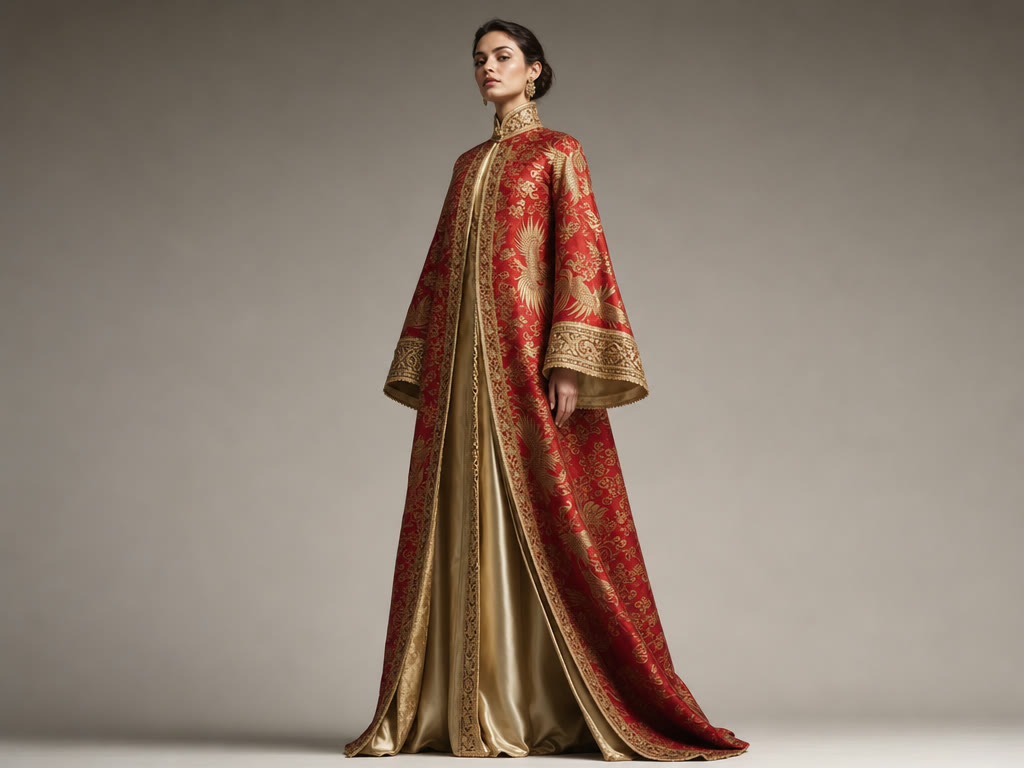 Fusion garment runway hero — east-meets-west capsule presentation