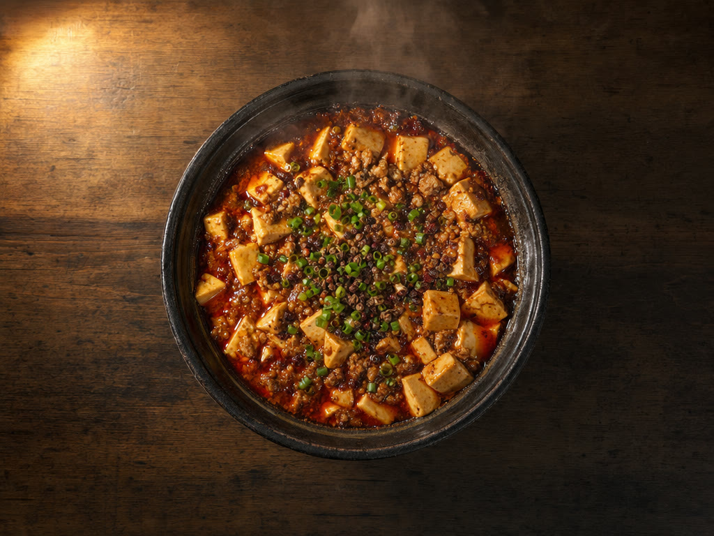 麻婆豆腐 hero bowl — local-food-short flagship example